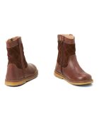 Bottes en cuir  zip Lorride marron