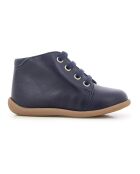 Bottillons en cuir Stand Up bleu marine