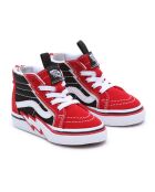 Baskets en cuir  montantes zip SK8-Hi Eclair rouges
