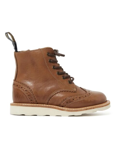 Bottines  en cuir Sidney camel