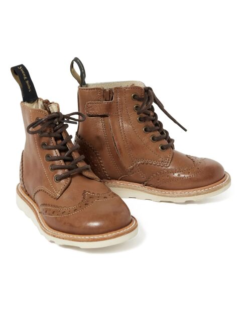 Bottines  en cuir Sidney camel