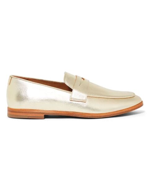 Mocassins en cuir Tilda Cuir champagne
