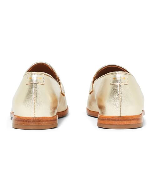 Mocassins en cuir Tilda Cuir champagne