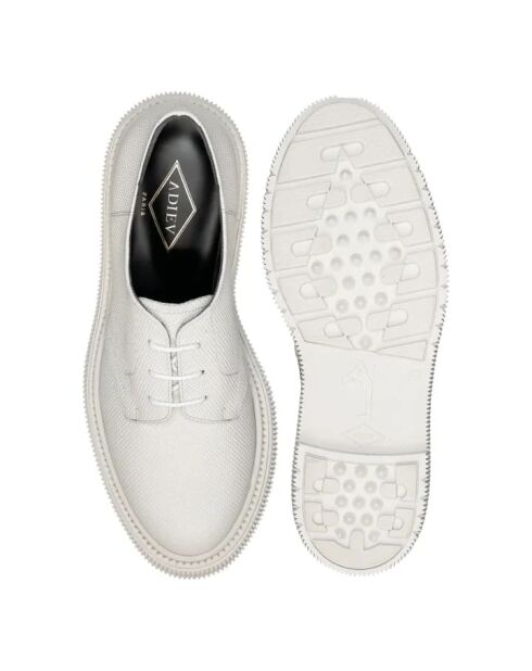 Derbies en cuir 132 blancs