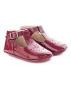 Zapatillas T-Bar Minimilton de charol burdeos