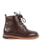 Bottines  en cuir à lacets Buster marron