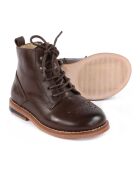 Bottines  en cuir à lacets Buster marron