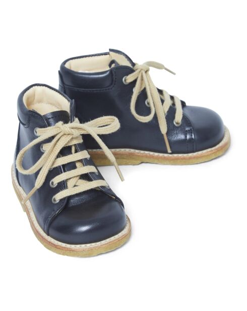 Bottines à lacets  en cuir noires