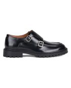 Richelieux en cuir 7551 noirs