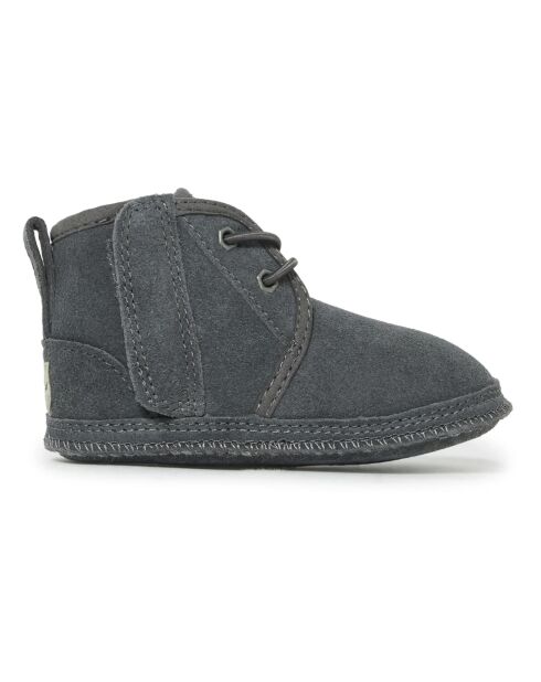 Chaussons en cuir Neumel gris