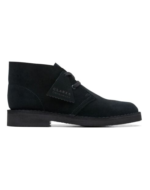 Bottines à lacets Desert Boot suédé noires