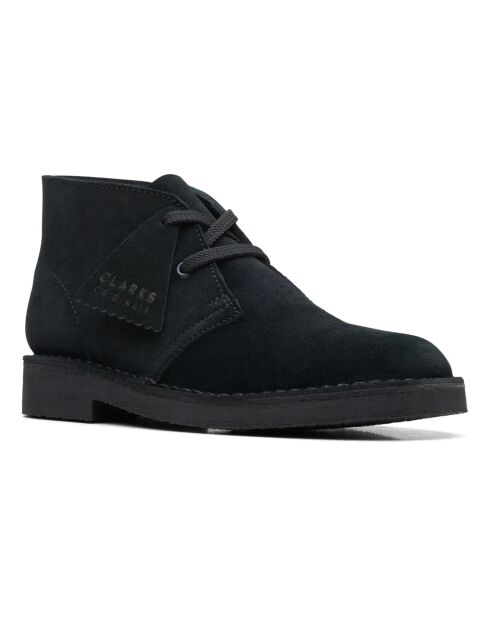 Bottines à lacets Desert Boot suédé noires