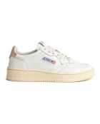 Medalist lage leren sneakers van goudkleurig leer