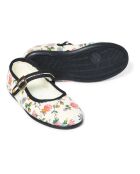 Chaussons  velours Côtelé Collaboration Hermosilla x Bonjour  écrus