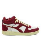 Rote Halbschuhe aus Veloursleder Magic Cut
