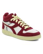 Rote Halbschuhe aus Veloursleder Magic Cut
