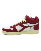 Rote Halbschuhe aus Veloursleder Magic Cut