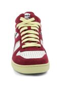 Rote Halbschuhe aus Veloursleder Magic Cut