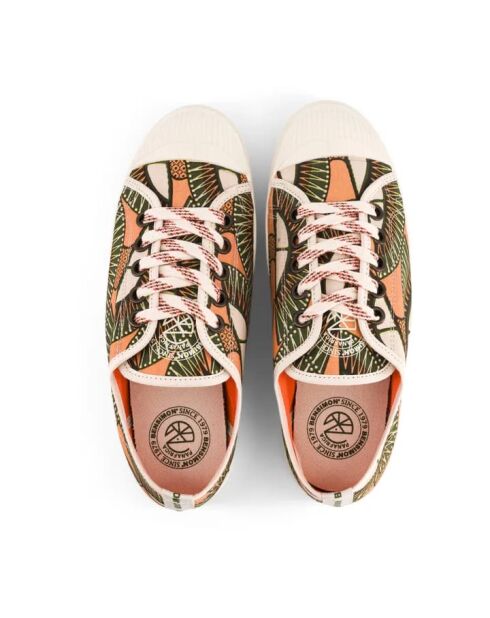 Romy Bensimon x Panafrica camel katoenen tennisschoenen