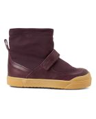 Bottes en cuir  zip fourrées Loke Nylon prune