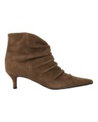 Bottines en cuir Slouchy noisette