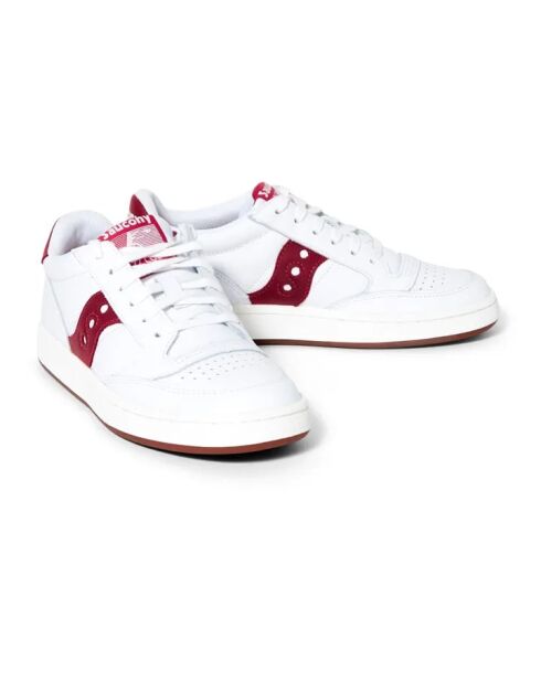 Rode Jazz Court leren sneakers met veters