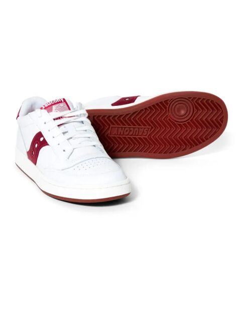 Zapatillas rojas Jazz Court de piel con cordones