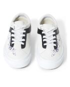 Baskets en cuir Bold Eclats blanches
