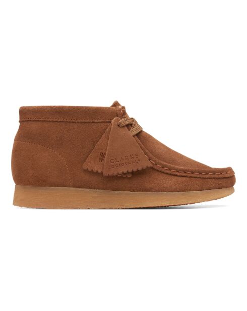 Wallabee Boot bruine leren veterlaarzen