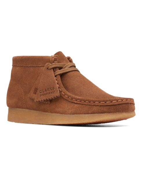 Wallabee Boot bruine leren veterlaarzen