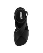 Sandales en cuir Brides noires