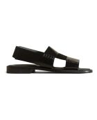 Sandales en cuir Llaut noires