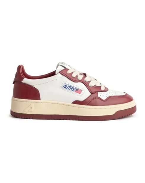 Zapatillas Medalist Low Bicolor de piel burdeos