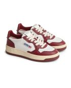 Sneakers Medalist Low Bicolor aus burgunderfarbenem Leder
