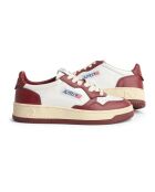 Sneakers Medalist Low Bicolor aus burgunderfarbenem Leder