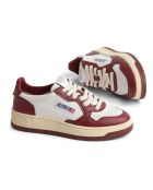 Sneakers Medalist Low Bicolor aus burgunderfarbenem Leder