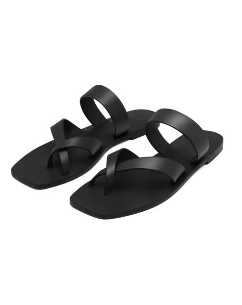 Sandales en cuir Carter noires