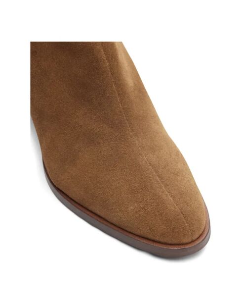 Boots en cuir Suède N°660 ecorce