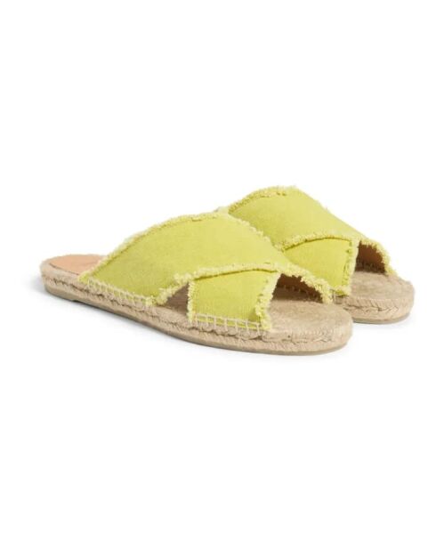 Sandales en coton Palmera jaunes