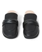 Emma Fussbet zwarte leren sandalen