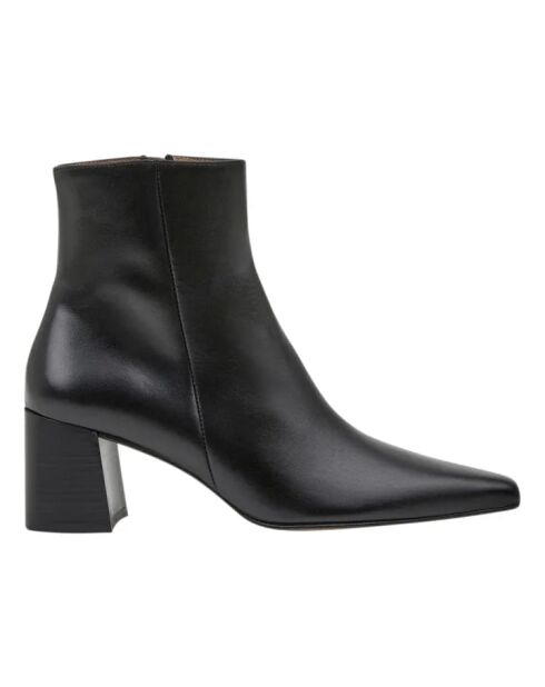 Bottines en cuir Riley noires