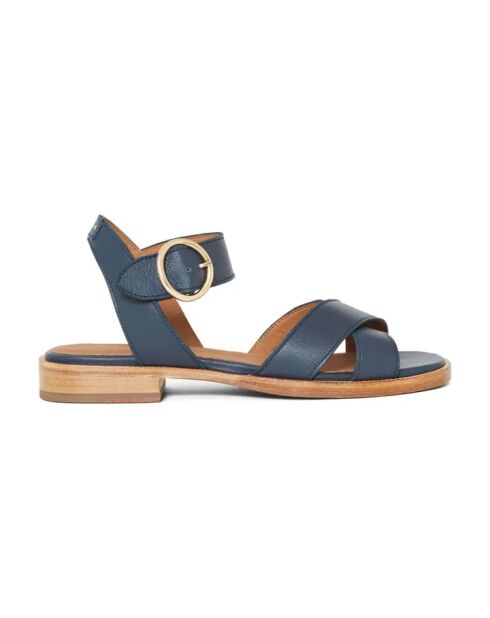 Sandales en cuir Reims Cuir bleues marine