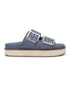 Sandales Chunky à Boucles Denim bleues
