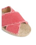 Sandales en coton Palmera corail