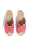 Sandales en coton Palmera corail