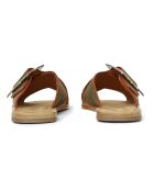 Mules en daim Brina vert kaki