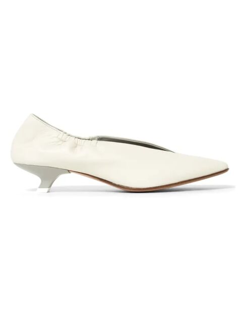 Ballerines en cuir Agile Cuir blanches