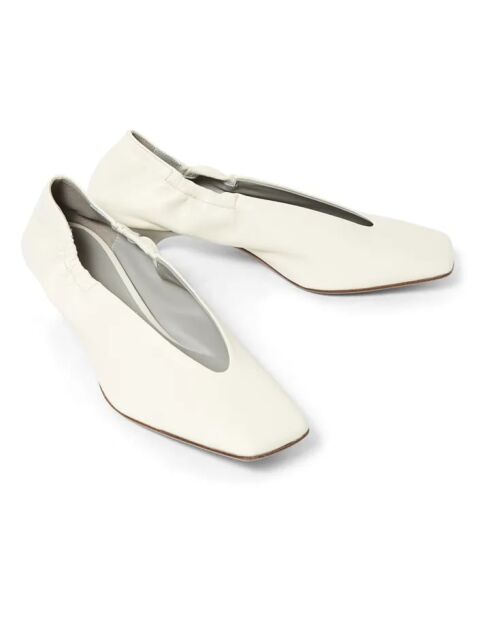 Ballerines en cuir Agile Cuir blanches