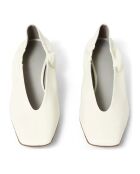 Ballerines en cuir Agile Cuir blanches
