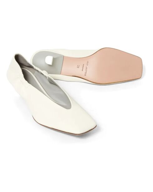 Ballerines en cuir Agile Cuir blanches